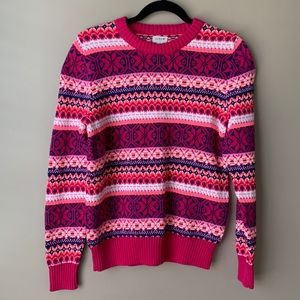 NWT J. Crew pink crewneck sweater sz sm